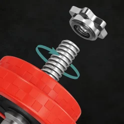 Store SONGMICS Kit haltères 20 kg jaune