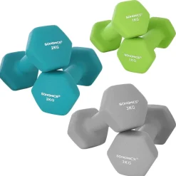 Hot SONGMICS Kit haltères 20 kg noir