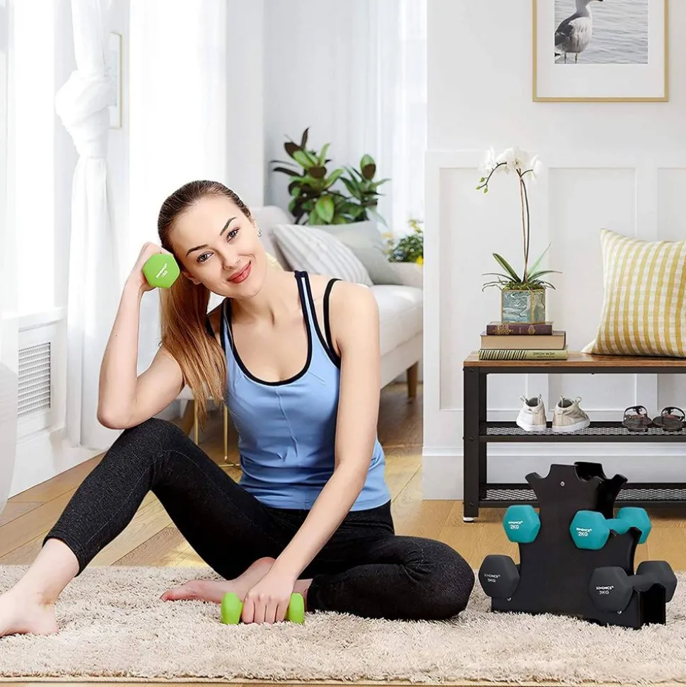 Hot SONGMICS Kit haltères 20 kg noir