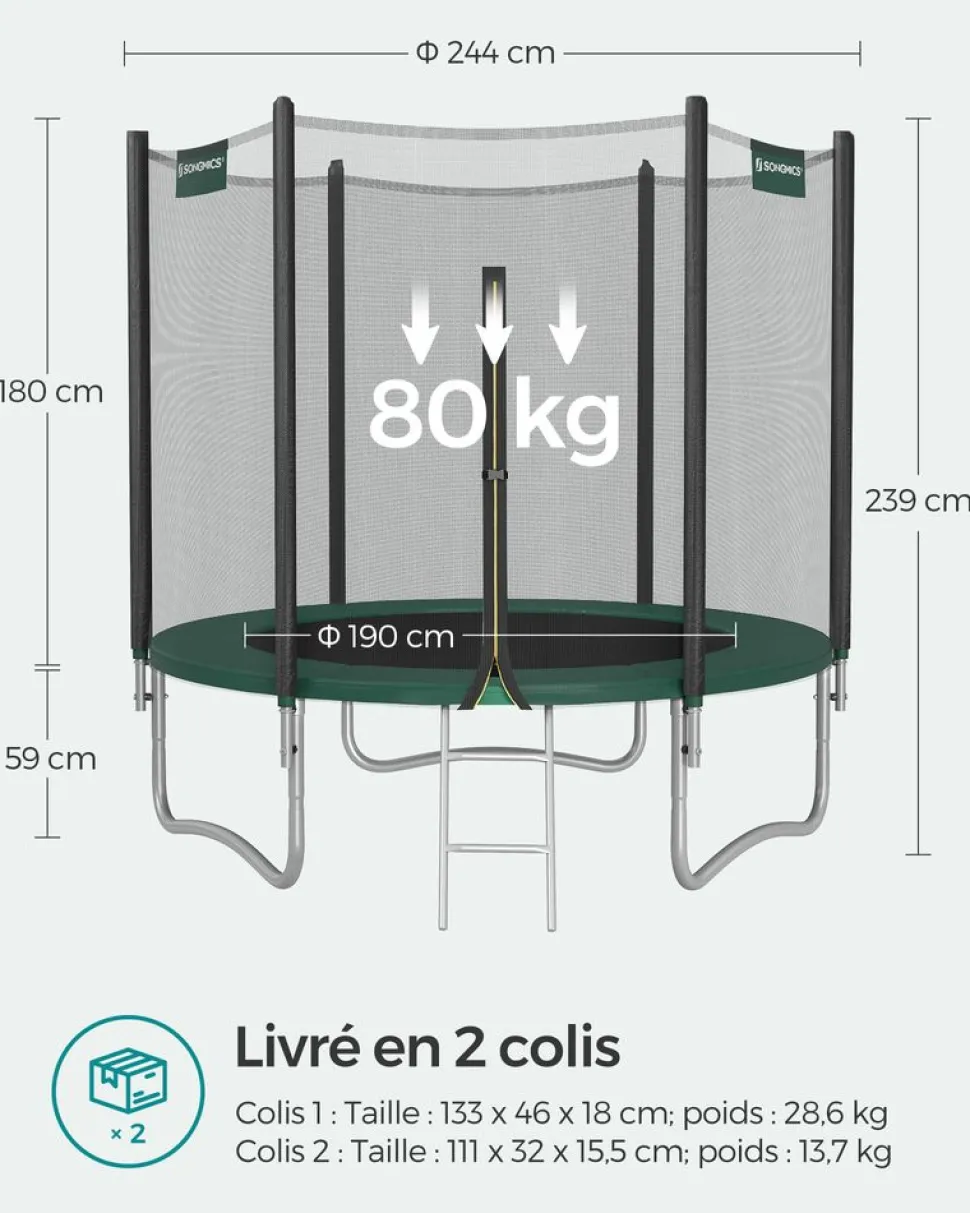 Online SONGMICS Kit piquets trampoline