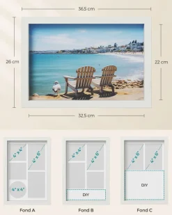 Shop SONGMICS 50L Sacs poubelle à cordon 40 pièces Blanc