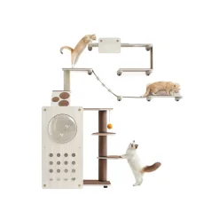 Online SONGMICS Land Enemble de 7 meubles pour chat muraux Marron Avoine + Marron Café