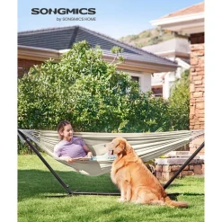 Sale SONGMICS Lit de camp matelas noir