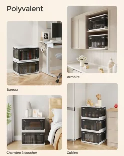 Best Sale SONGMICS Lot de 3 Boîtes de Rangement pour décorations de Noël