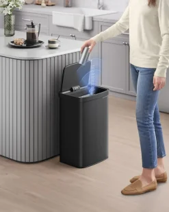 New SONGMICS Lot de 3 cadres photo verre MDF 37 x 29,3 cm noir cendré