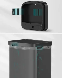 New SONGMICS Lot de 3 cadres photo verre MDF 37 x 29,3 cm noir cendré