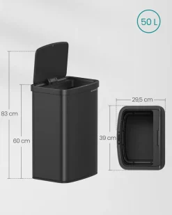 New SONGMICS Lot de 3 cadres photo verre MDF 37 x 29,3 cm noir cendré