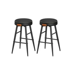 Sale SONGMICS Lot de 2 chaise salle à manger marron caramel et noir d'encre