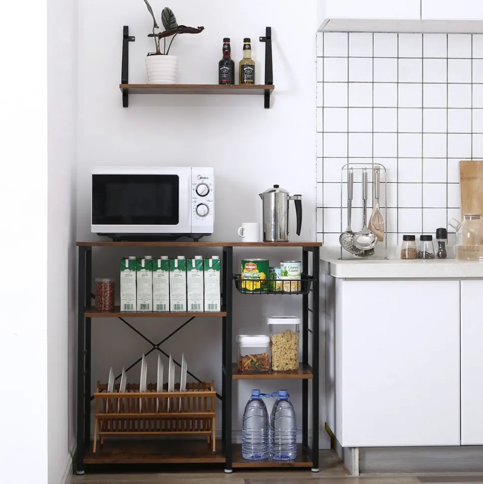 Best SONGMICS Lot de 2 chaises de bar noir