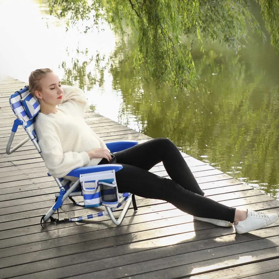 Store SONGMICS Lot de 2 chaises pliables confortables