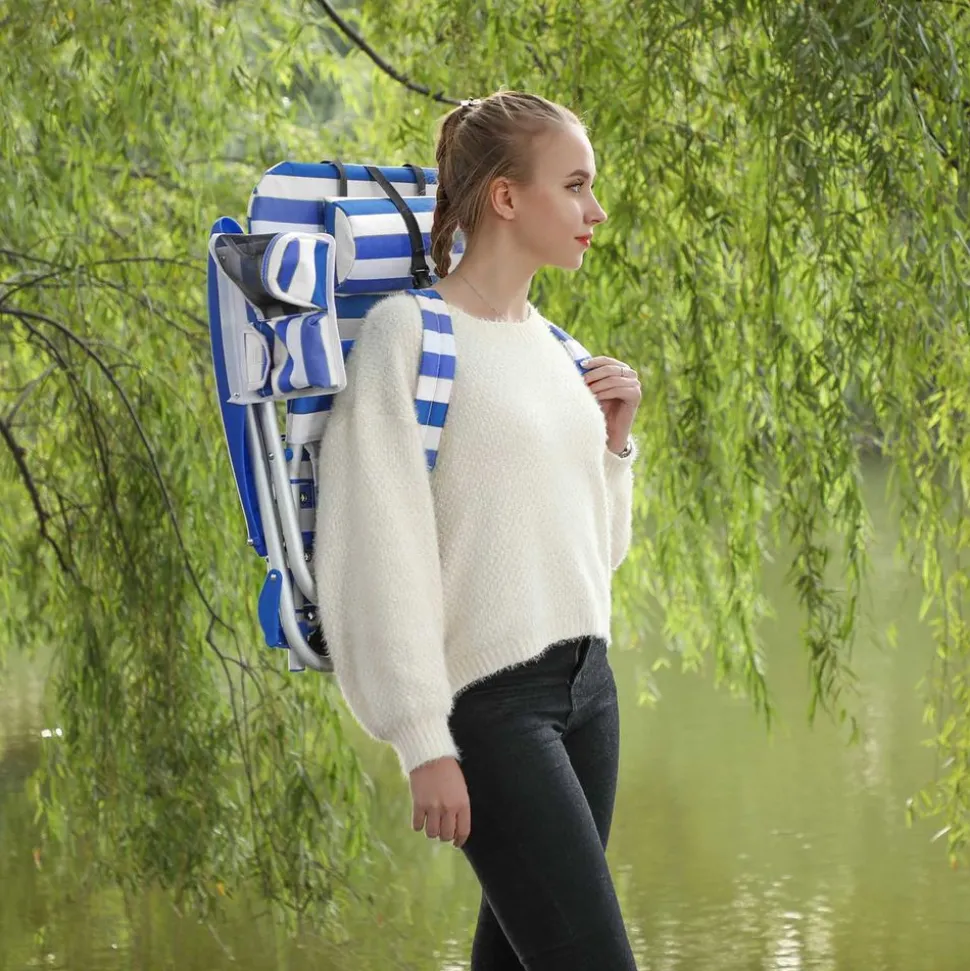 Store SONGMICS Lot de 2 chaises pliables confortables