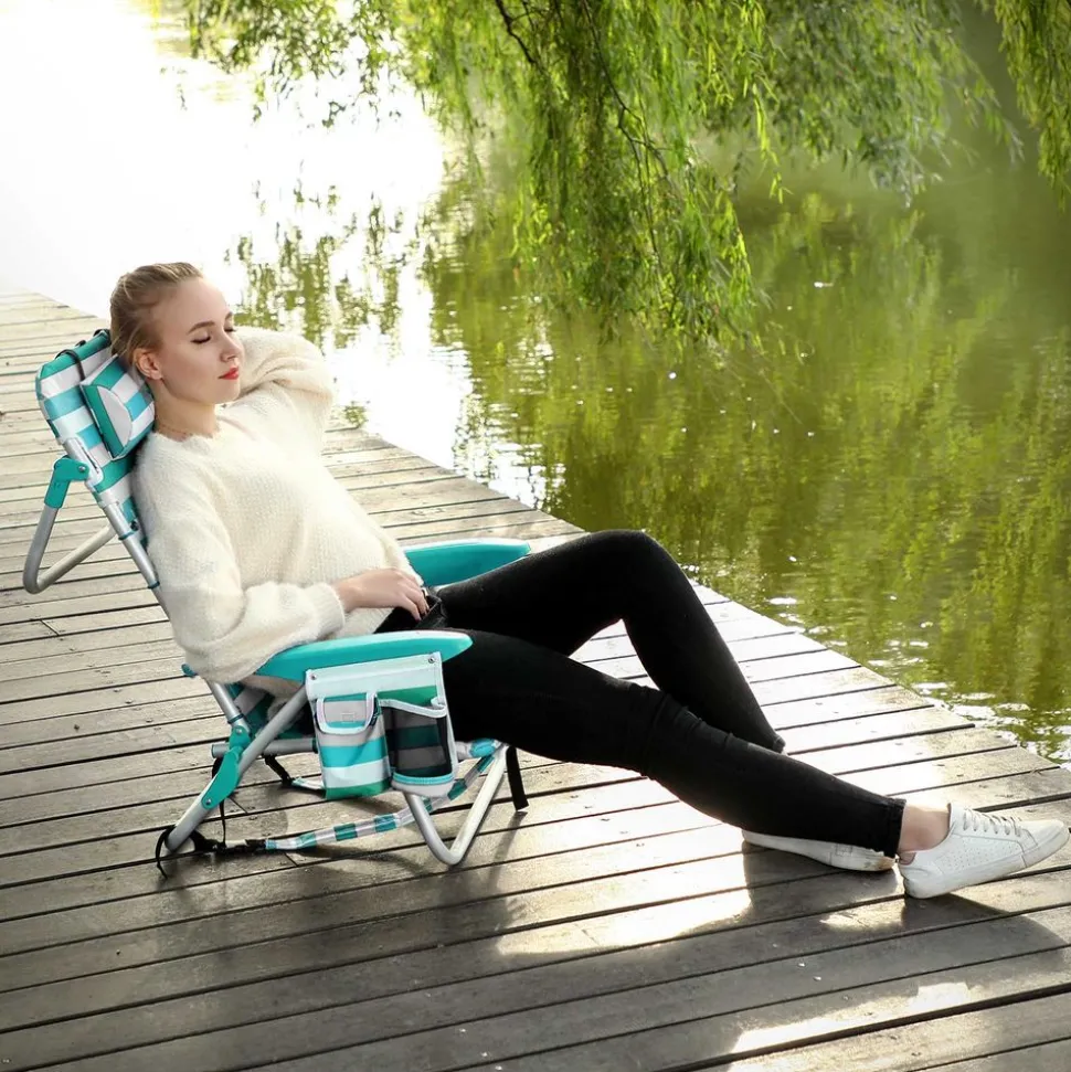 Store SONGMICS Lot de 2 chaises pliables confortables