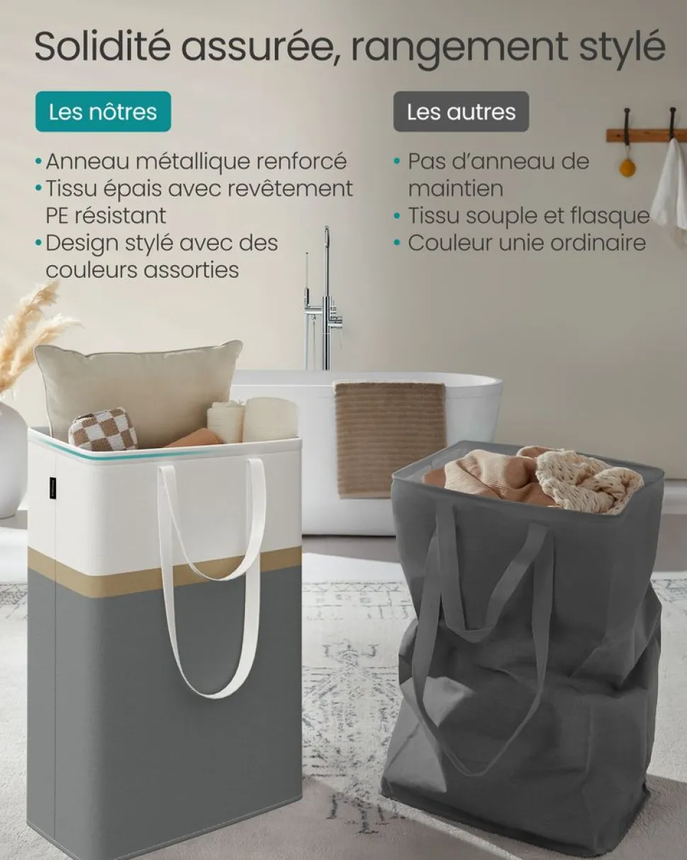 Best Sale SONGMICS Lot de 50 cintres en plastique 41,7 cm pour placard noir d'encre