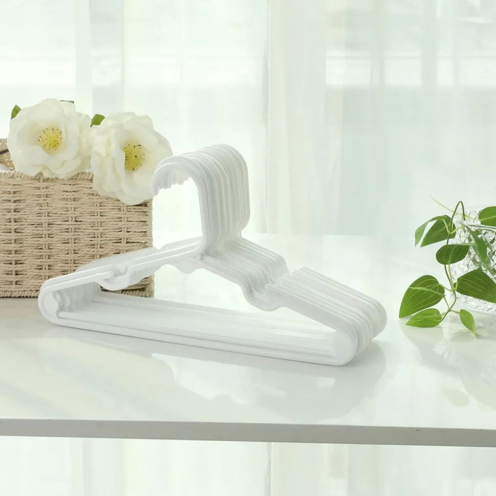 Store SONGMICS Lot de 50 cintres en plastique 41,6 x 21,4 cm pour armoire noir d'encre