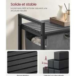 Best SONGMICS Lot de 50 Cintres en Velours avec Encoches