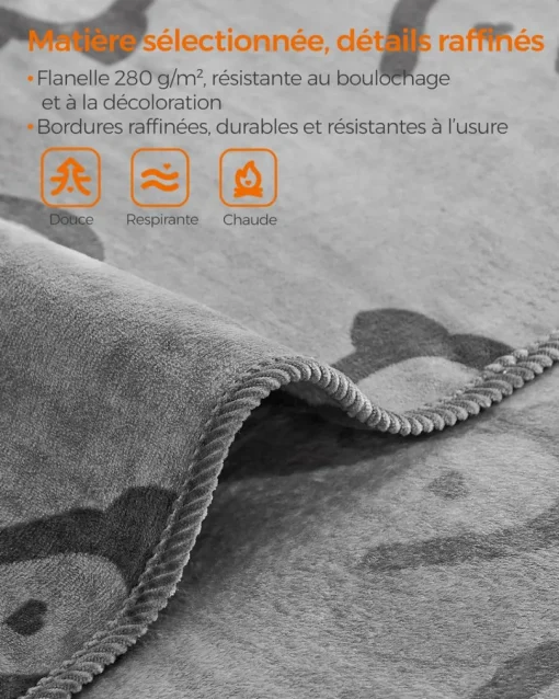 Sale SONGMICS Lot de 3 couvertures pour animaux xl 152 x 127 cm gris ardoise