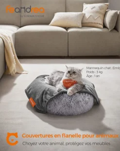 Sale SONGMICS Lot de 3 couvertures pour animaux xl 152 x 127 cm gris ardoise