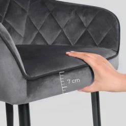 Hot SONGMICS Lot de 2 tabourets de bar en rotin pe boho marron café