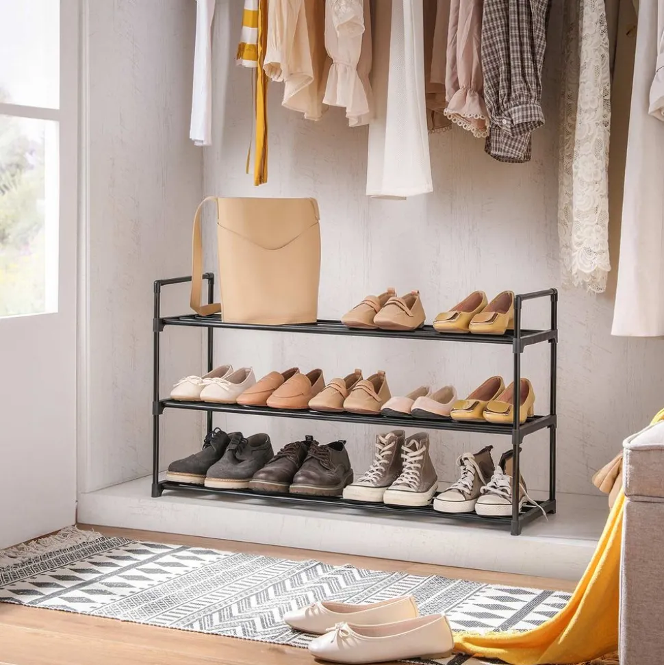 Store SONGMICS Lot de 2 étagères à chaussures Blanc