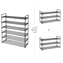 Store SONGMICS Lot de 2 étagères à chaussures Blanc