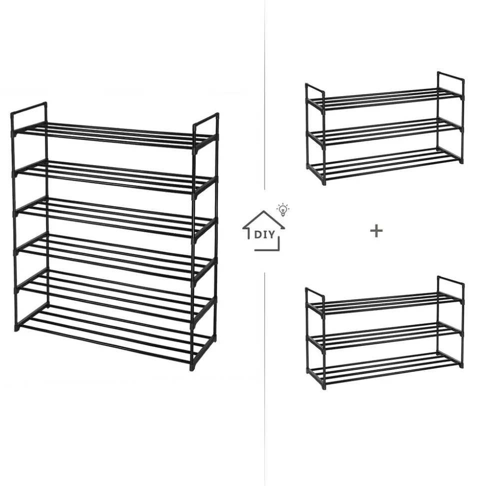 Store SONGMICS Lot de 2 étagères à chaussures Blanc