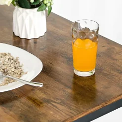 Outlet SONGMICS Lot Table et chaises de bar Brun Vintage Noir