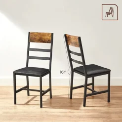 Fashion SONGMICS Lot table et chaises de bar Noir