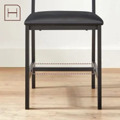 Fashion SONGMICS Lot table et chaises de bar Noir