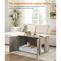 Store SONGMICS Maison de toilette pour chat