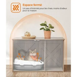 Store SONGMICS Maison de toilette pour chat