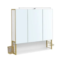 Online SONGMICS Mallette de maquillage acrylique Blanc