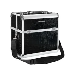 Hot SONGMICS Mallette make-up croco violet