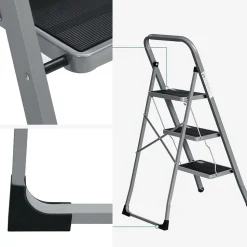 Sale SONGMICS Marche-pieds pliable Gris