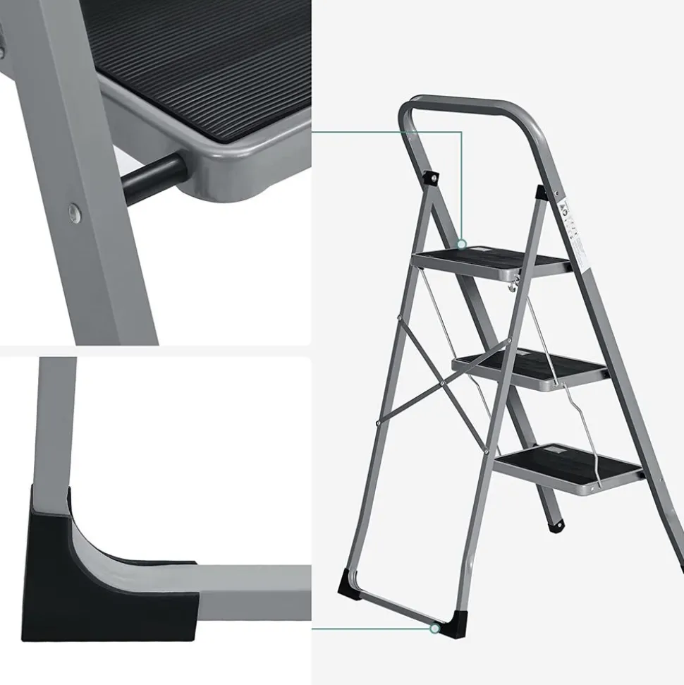 Sale SONGMICS Marche-pieds pliable Gris