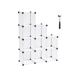 Best Sale SONGMICS Meuble 9 casiers blanc