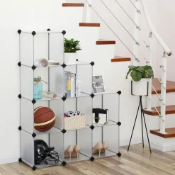 Best Sale SONGMICS Meuble 9 casiers blanc