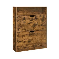 Fashion SONGMICS Meuble à chaussures 11 à 16 paires marron rustique