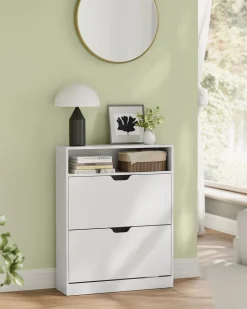 Fashion SONGMICS Meuble à chaussures 11 à 16 paires marron rustique