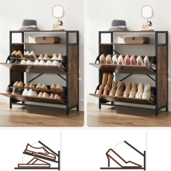 Cheap SONGMICS Meuble à chaussures 2 abattants