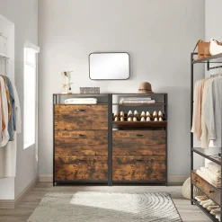 Discount SONGMICS Meuble à chaussures 3 cases