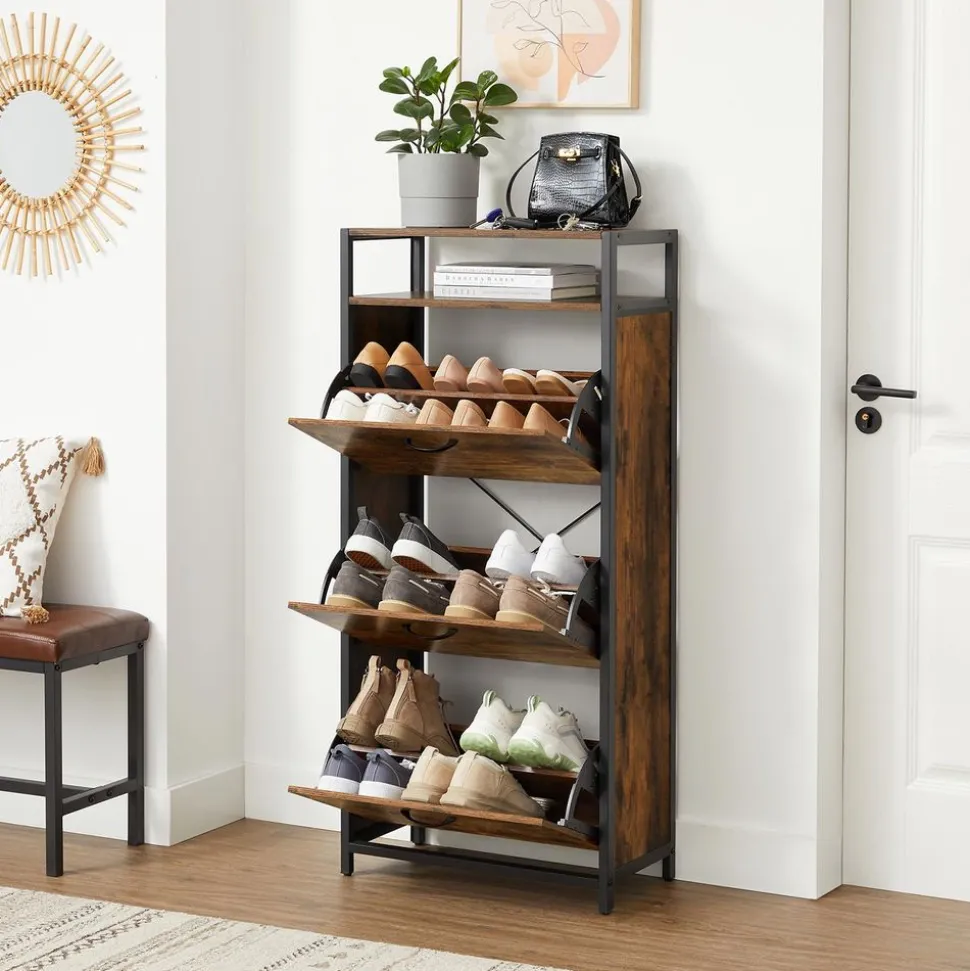 Cheap SONGMICS Meuble à chaussures abattants