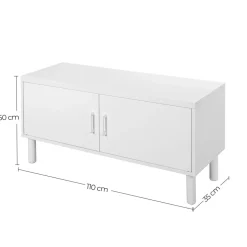 Discount SONGMICS Meuble à chaussures Blanc