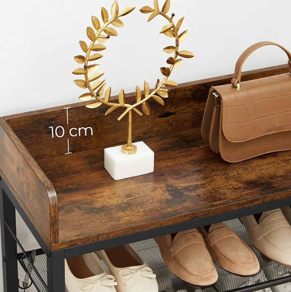 Discount SONGMICS Meuble à chaussures industriel Blanc