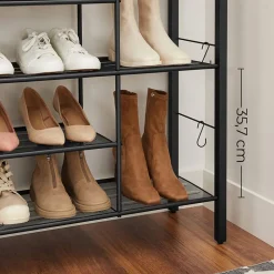 Discount SONGMICS Meuble à chaussures industriel Blanc