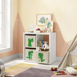 New SONGMICS Meuble à jouets ４ niveaux Rose