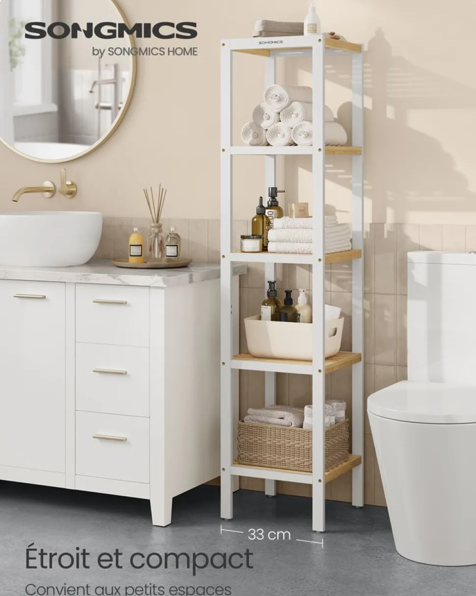 Shop SONGMICS Meuble à jouets Blanc