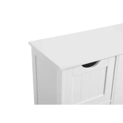 New SONGMICS Meuble avec 3 tiroirs Blanc