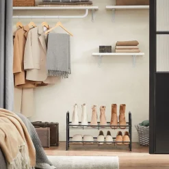 Sale SONGMICS Meuble chaussures 2 niveaux Noir