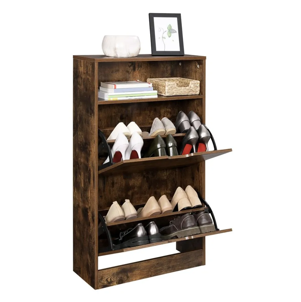 Discount SONGMICS Meuble chaussures rustique