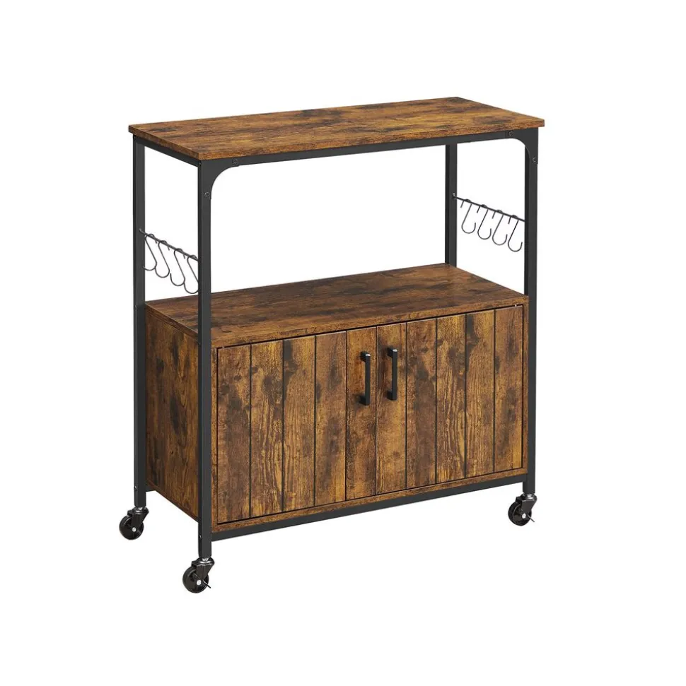 Discount SONGMICS Meuble crochets industriel Noir